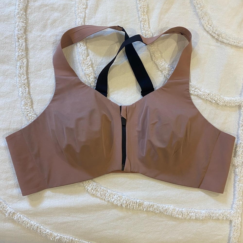 🌷Knix Catalyst Front Zip Sports Bra – Size 5 (Medium C–D) Mauve 3/$30